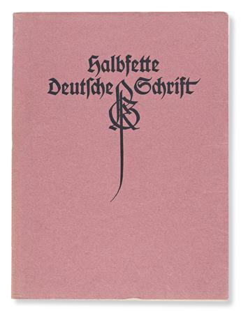 [SPECIMEN BOOK —RUDOLF KOCH]. Halbfette Deutsche Schrift. Gebrüder Klingspoor, Offenbach, 1913.